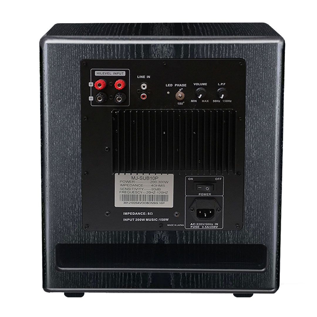 美国魔娜声音响 MODVW 有源低音炮黑色钢琴烤漆MJ-SUB10P